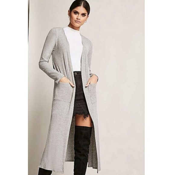Forever 21 Sweaters - f21 Gray SlitSides duster (S/M)